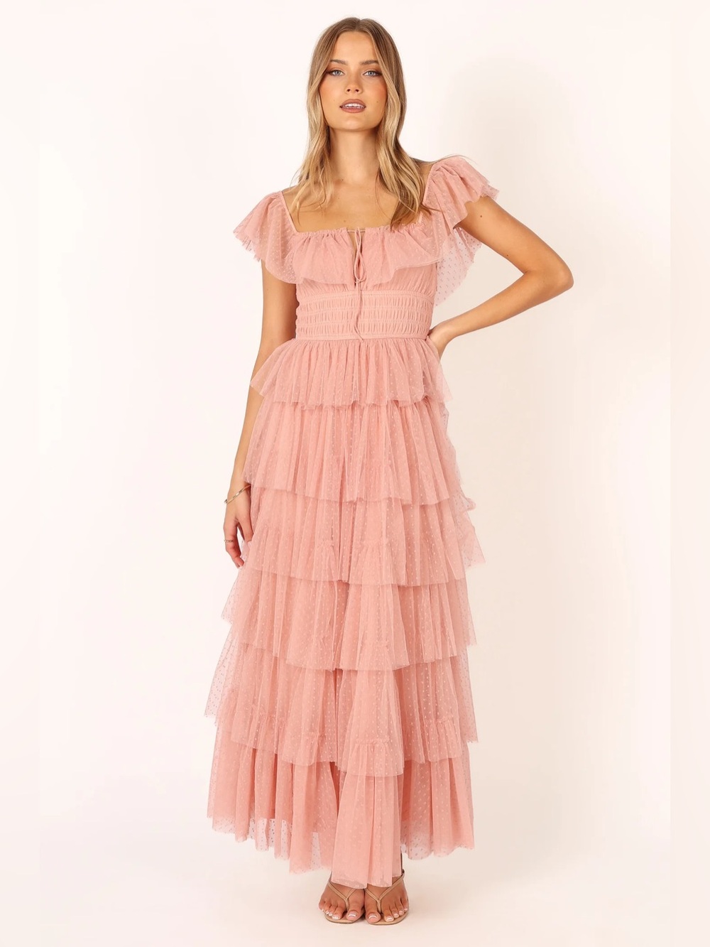 Belle Maxi Dress pink bridesmaid, maxi dress